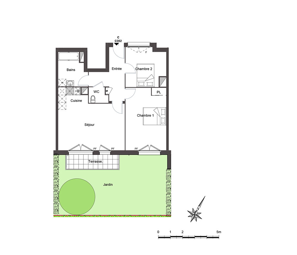 Hameau de Calyx - L'Iris - Bat C