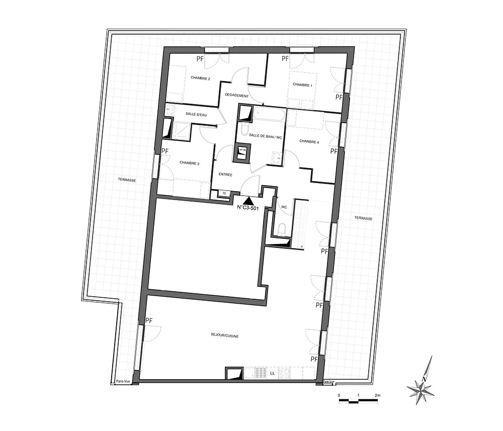 Villa Tassigny - Cages C1 - C2 -C3